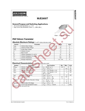 MJE2955TTU datasheet  